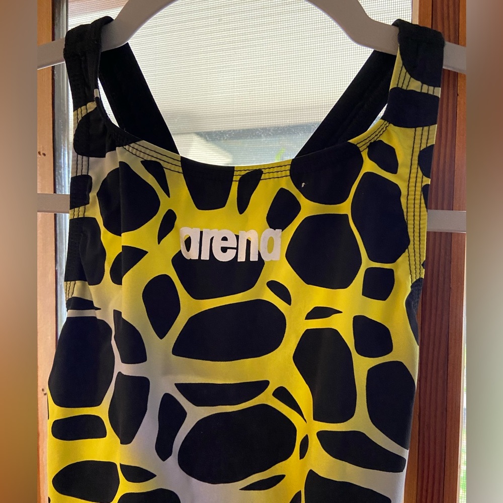 Arena swim tech suit worn for one race.